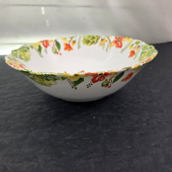 Pier 1 Imports Lilly Easter Bunny Rabbit 10" Porcelain Serving Salad Bowl - Picture 15 of 16